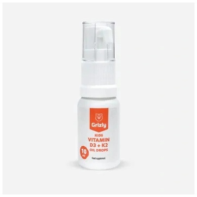 Grizly Vitamín D3 + K2 kapky pro děti 10 ml