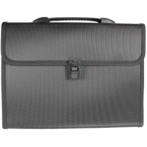 TITANUM Briefcase A4 with bundle 12 compartments black