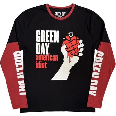 Green Day American Idiot (Sleeve Print) Black & Red XL Риза (GDLLST12MBR04)