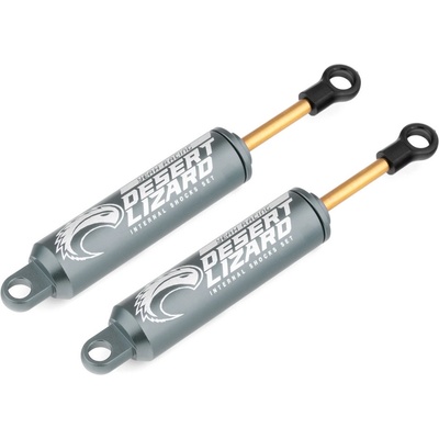 Yeah Racing Hliníkové olejové tlumiče Desert Lizard Gun Metal 100 mm 2 ks