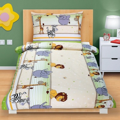 Bellatex bavlna obliečky Safari svetlozelená 140x200 70x90