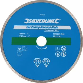 Silverline Kotouč diamantový řezný 180 × 22,23 × 2,3 mm 993035