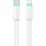 USAMS IPAD / IPAD 2 / IPAD 3rd Gen USAMS YU кабел за данни Type-C - Lightning, 100cm, FEHÉR SJ735USB02 (SJ735USB02)