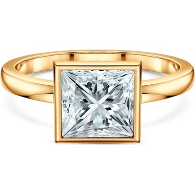 SAVICKI Годежен пръстен Pure: злато, лабораторен диамант с шлифовка "принцеса