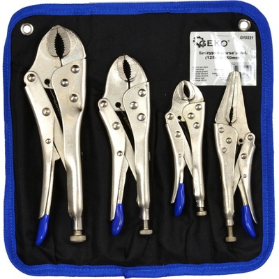 Geko Samosvorné kleště 125mm-250mm 4ks G10221