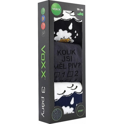 Voxx DEBOX barevné vánoční ponožky PĚNA