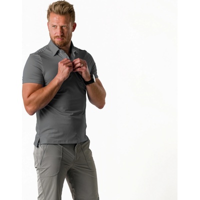Northfinder polo tričko z recyklovaných vláken DIRK černá