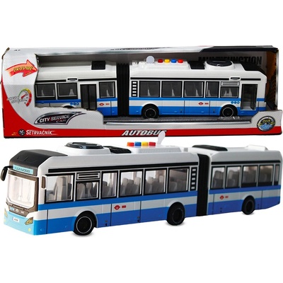 Sparkys Kĺbový autobus modrý so zvukmi na zotrvačník 1:16