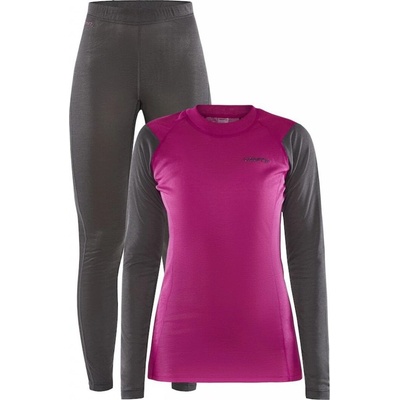Craft Core Warm Baselayer dámsky šet ružová/vínová – Zbozi.Blesk.cz