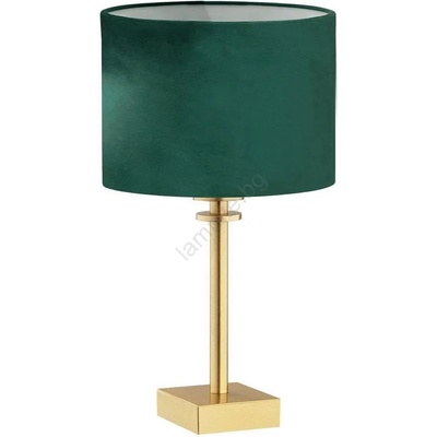 Argon 8106 - Настолна лампа ABBANO 1xE27/15W/230V месинг/зелена (AR8106)