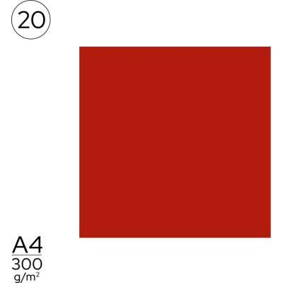 Folia papír A4 barevný červený 661395