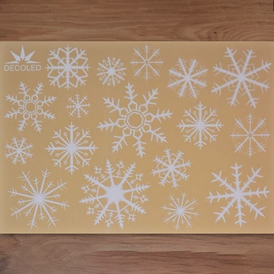 DECOLED Dekoratívny polep do okien A3 vločky