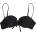 Superdry Alice Textured Cupped bikini top - Black (Black)