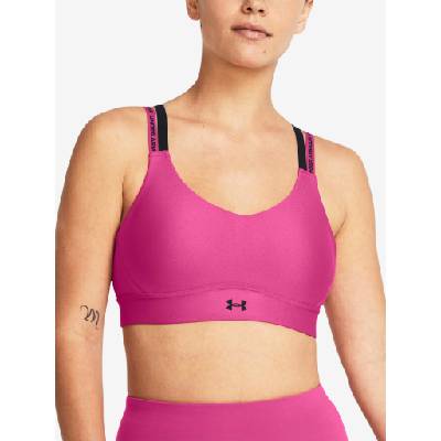 Under Armour UA Infinity Mid 2.0 Rib Cпортен Сутиен Under Armour | Rozov | ЖЕНИ | XS A-C