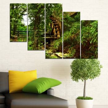 Vivid Home Картини пана Vivid Home от 5 части, Природа, Канава, 160x100 см, 7-ма Форма №0643