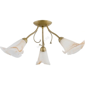 Alfa Плафон MARCELLO 3xE14/10W230V златен (ALF10842)