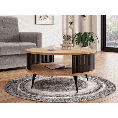 Mirjan 24 MJ0129 ROENNI 44 x 75 cm černá / zlatý dub – Zboží Dáma