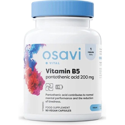 Osavi Vitamín B5 Pantothenic Acid 200 mg 90 veganských kapslí