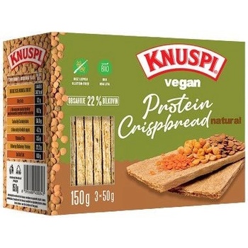 Knuspi Vegan Protein Crispbread BIO natural 150 g