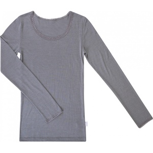 Joha Дамско мериносово термобельо Joha Women's Blouse Everyday base layer - Grey (115-1814-0114)