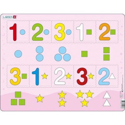 Larsen Čísla 1-3 s grafickými znaky 10 dílků