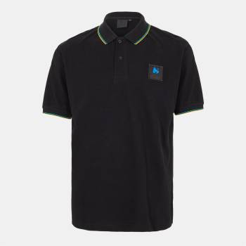 Money Colour Patch Polo - Black