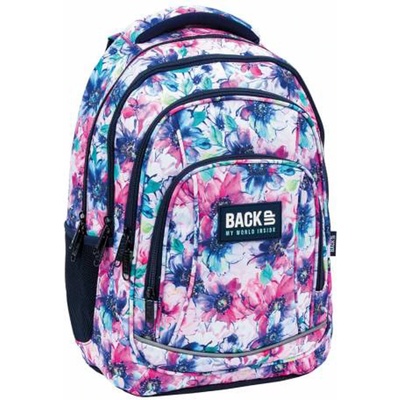 BACK UP Ученическа раница Back up - Цветя (14686)