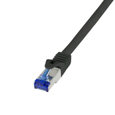 LogiLink Patch кабел Ultraflex, Cat. 6A, S/FTP, черен, 3 м