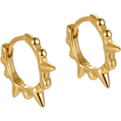 Olivie stříbrné náušnice HROTY GOLD 8497