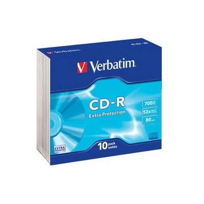 Verbatim CD-R(10-Pack)Slim/ExtraProtection/DL/52x/700MB (43415)