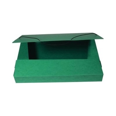 HIT Office Box prešpánový na spisy s gumičkou A4 zelený