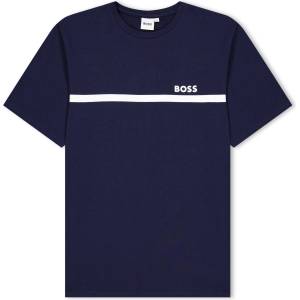 Boss Тениска Boss Kids Small Logo T-Shirt - Navy 849 - sportihobi - 61,59 лв