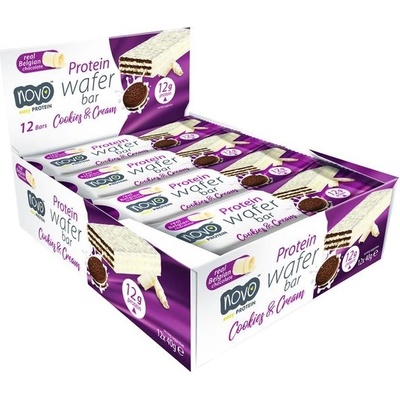 Novo Nutrition Protein Wafer Bar, 1x40 Grams/12 bars box/