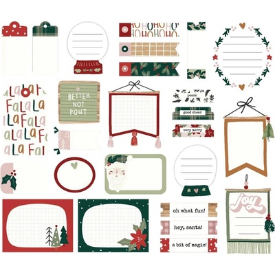 SIMPLE STORIES Papírové výseky - BOHO CHRISTMAS / Journal