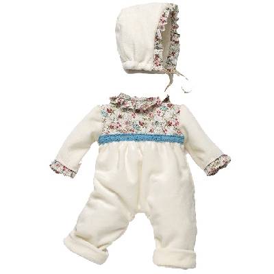 Бутикови дрехи за кукла Asi Dolls - Reborn, Поларено боди и шапка, 46 cm (3475900)