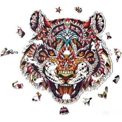 IZMAEL Drevené Color Tiger/M 107 dielov