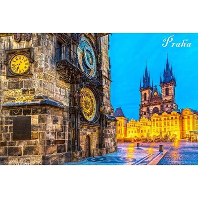 Ceduľa Praha orloj