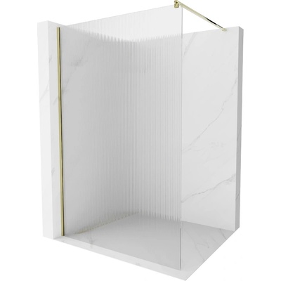 Mexen Kioto душ параван Walk-in 100 x 200 cm, райета 8 mm, златна - 800-100-101-50-09 (800-100-101-50-09)