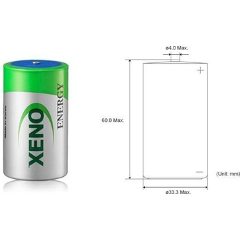 XENO Литиево тионил хлоридна батерия Xeno, XL205, 3.6V, 19Ah, 1 брой (XENO-XL-205/STD)