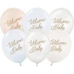 Party Deco Балони Welcome Baby - Комплект от 6 - Син (SB14P-342-001-6)