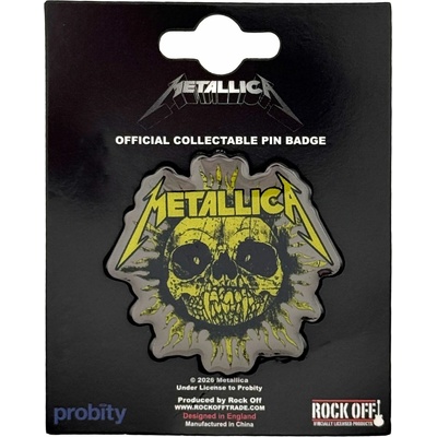 RukaHore odznak Metallica pin badge sun mono