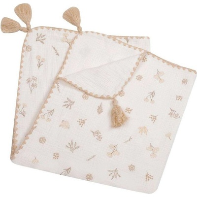 DuetBaby Dětská mušelínová deka s potiskem luční květiny – Zbozi.Blesk.cz