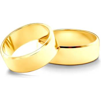 Image 1 of SAVICKI Сватбени халки: злато, скосени. 7 мм