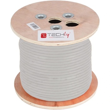 TECHLY ITP-C6A-FLS305 мрежов кабел Сив 305 м Cat6a S/FTP (S-STP) (025367) (025367)