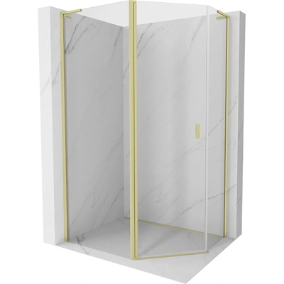 Mexen Mist L петоъгълна асиметрична душ кабина с отварящи се врати 100x80 см, (8A8L-100-080-55-00)