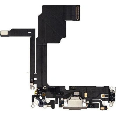Apple iPhone 15 Pro - Nabíjecí Konektor + Flex Kabel (Natural Titanium), Natural Titanium