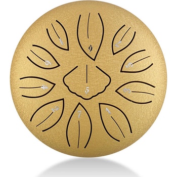 Hluru-Huashu Ginkgo Tongue drum 11 tónov C-DUR zlatý