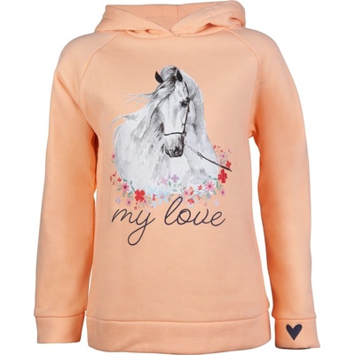 HKM Mikina Horse Spirit apricot – Zboží Dáma