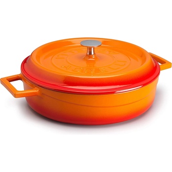 Pentole Agnelli ЧУГУНЕНА ТЕНДЖЕРА slow-cook 24cm 2, 4l ОРАН (srp10624o)