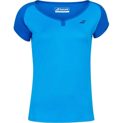 Babolat Дамска тениска Babolat Poly Cap Sleeve T Shirt Womens - Blue Aster